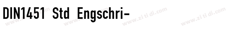 DIN1451 Std Engschri字体转换